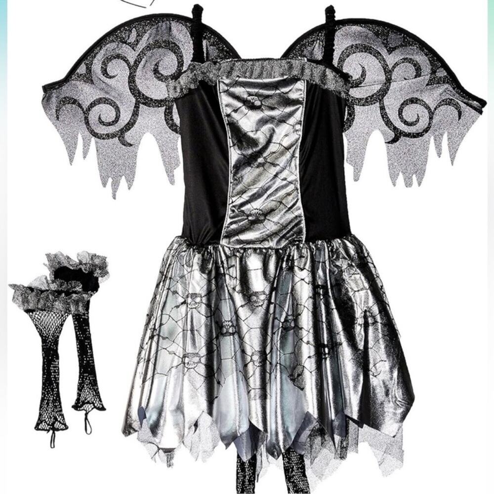 Amscan Halloween Black and Silver‎ Fallen Angel Costume
Girls Children 14-16Y